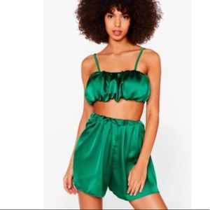Satin pajama set